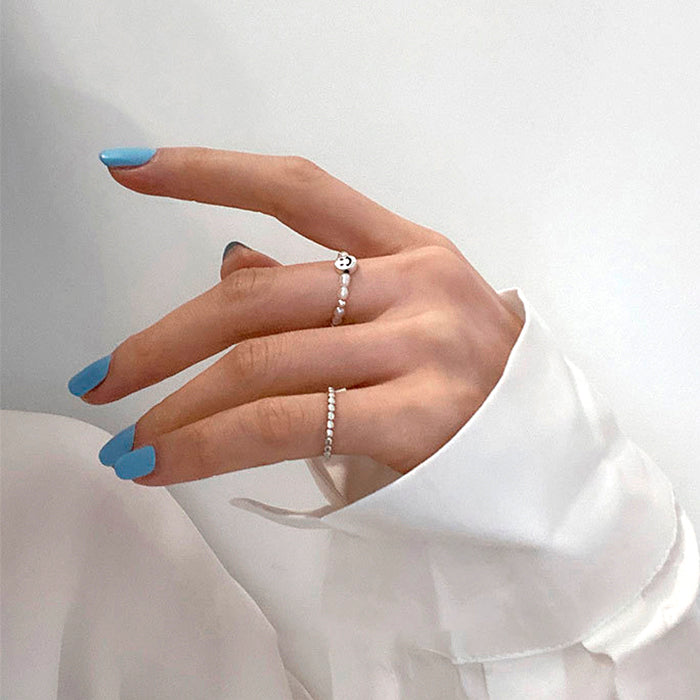adjustable pearl ring boogzel apparel