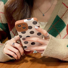 aesthetic dot print iphone case boogzel apparel