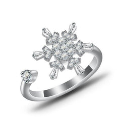 Snowflake Anxiety Spinning Ring boogzel apparel