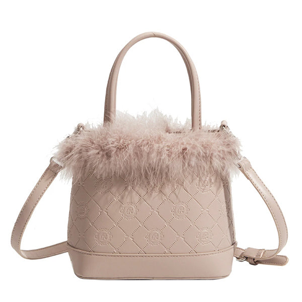 pink fluffy bag boogzel apparel