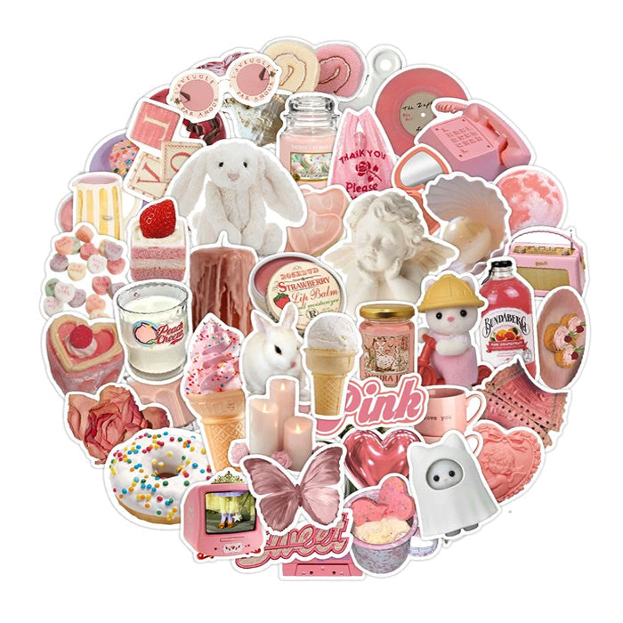 soft girl aesthetic sticker pack boogzel apparel