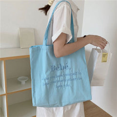 Bébé Embroidery Aesthetic Tote Bag boogzel apparel