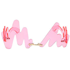wave shaped frame sunglasses boogzel apparel