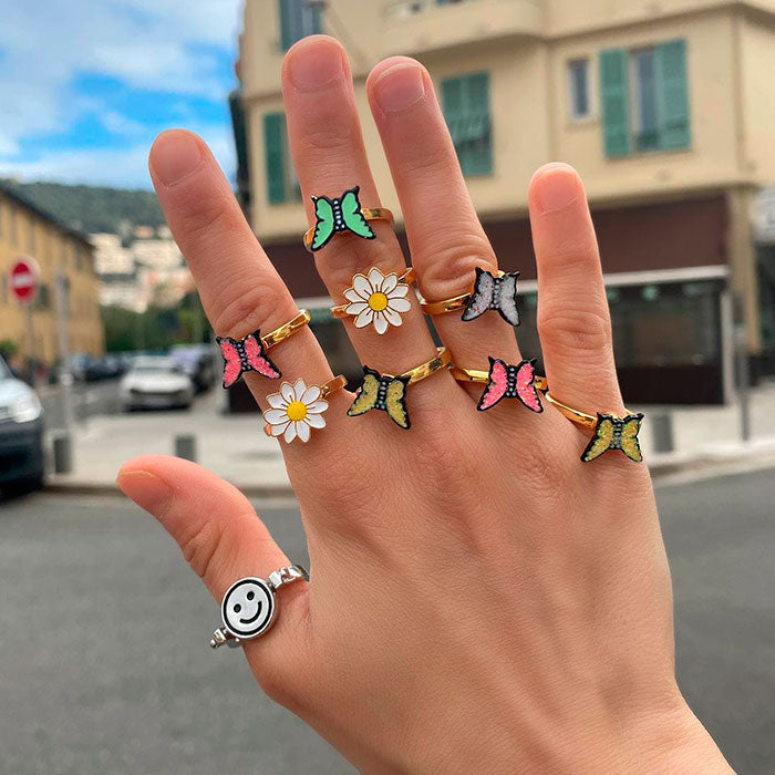 anxiety butterfly spinner rings boogzel apparel
