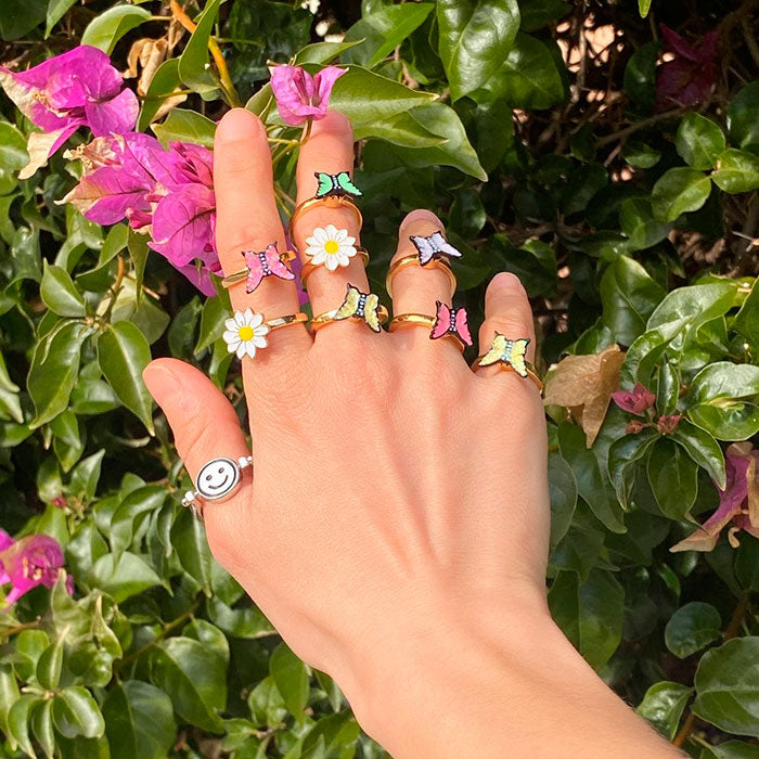 anxiety butterfly spinner rings boogzel apparel
