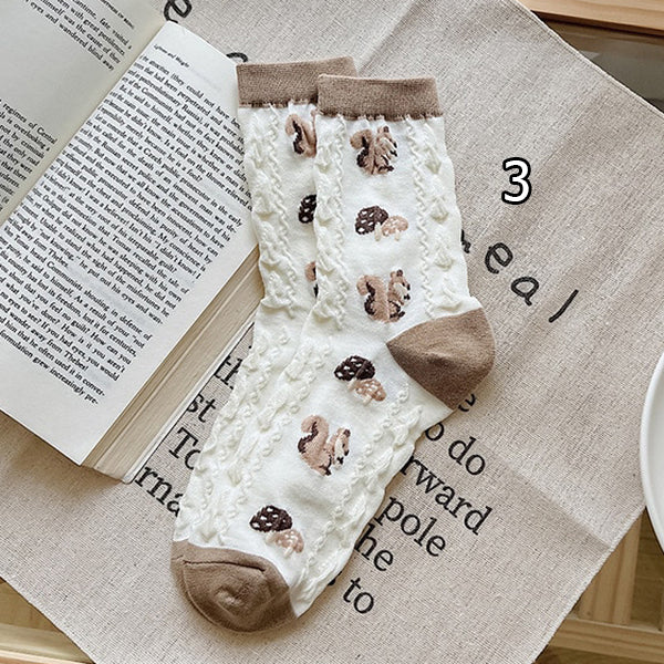 mushroom aesthetic socks boogzel apparel