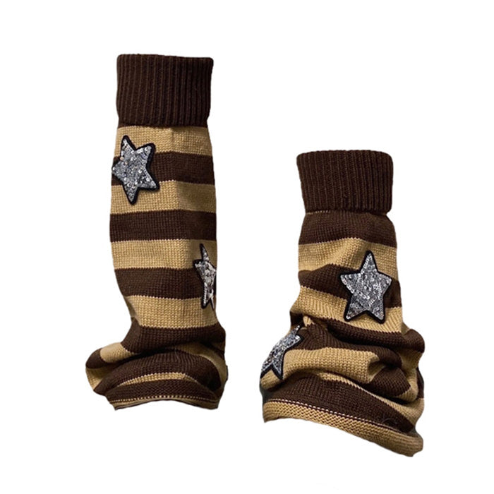 striped leg warmers boogzel apparel