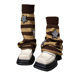 striped leg warmers boogzel apparel