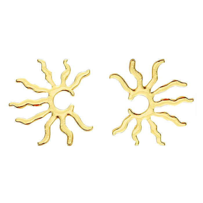 sun gold earrings boogzel apparel