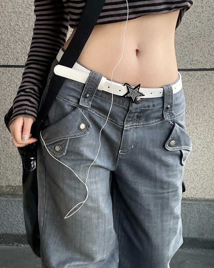 star Y2K Rhinestone Belt boogzel clothing