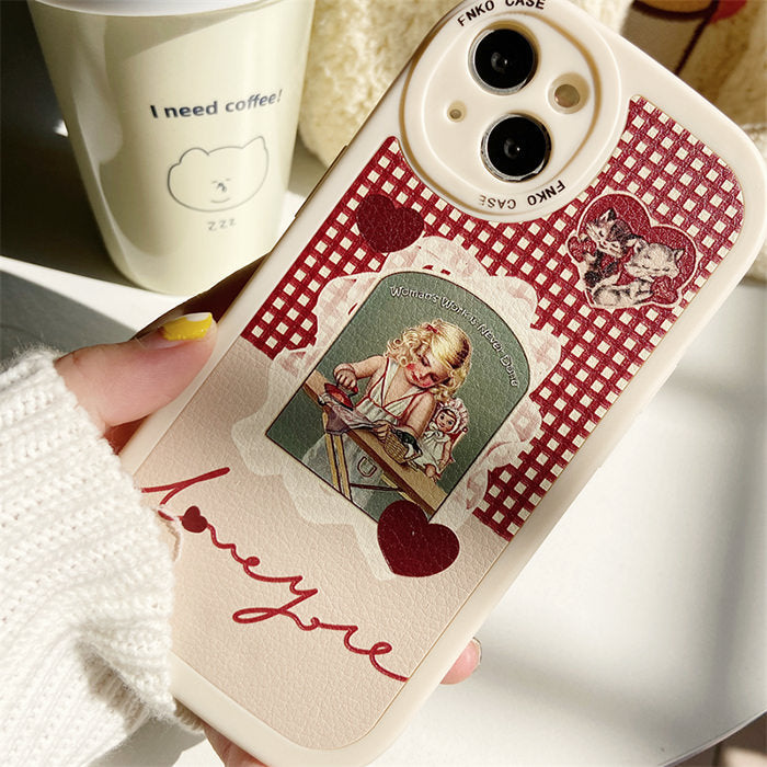 retro girl iphone case boogzel apparel