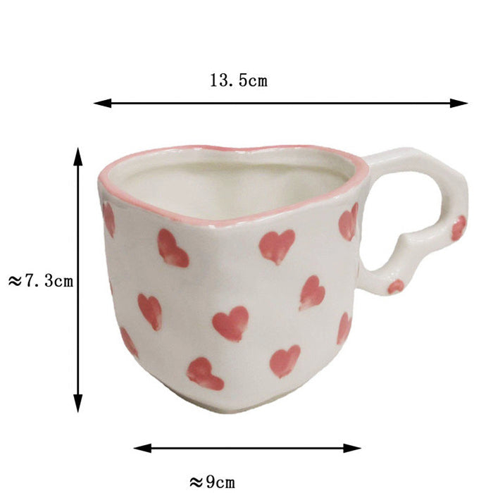heart ceramic cup boogzel apparel