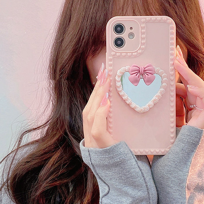 pink heart iphone case boogzel apparel