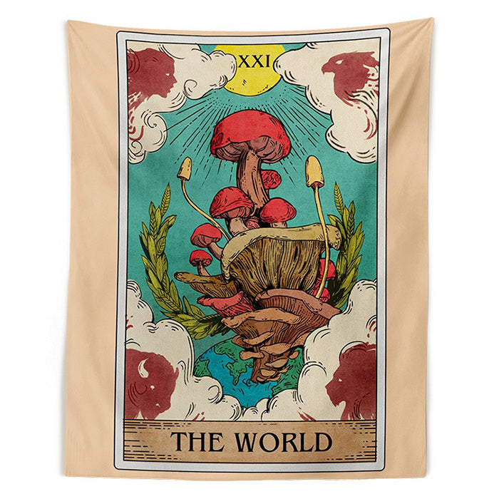 mushroom tarot tapestry boogzel apparel