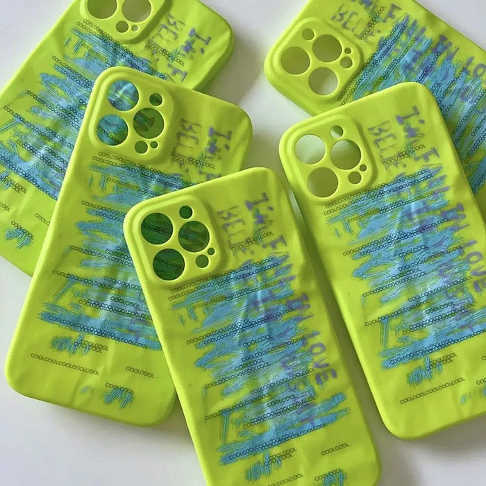 neon green iphone case boogzel apparel