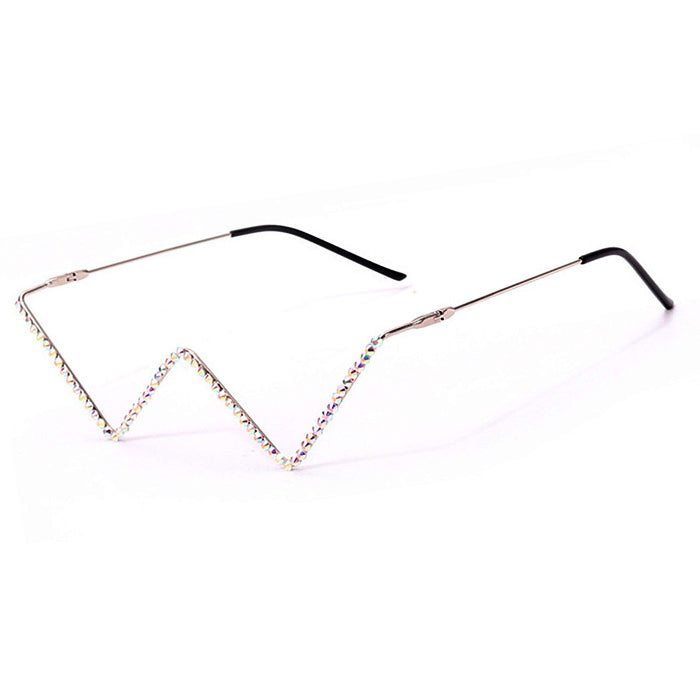rhinestone half glasses boogzel apparel