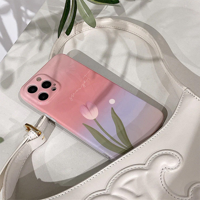 pink flower iphone case boogzel apparel