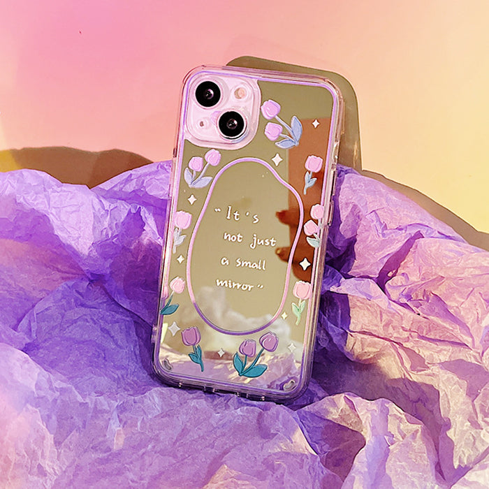 tulips mirror iphone case boogzel apparel