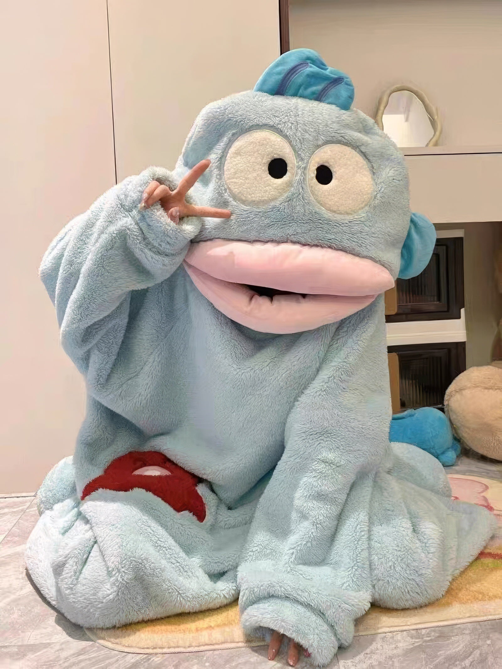 Ugly-Fish-Fleece-Onesie-Pajama - boogzel clothing