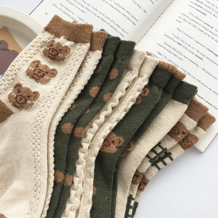 bear aesthetic socks boogzel apparel