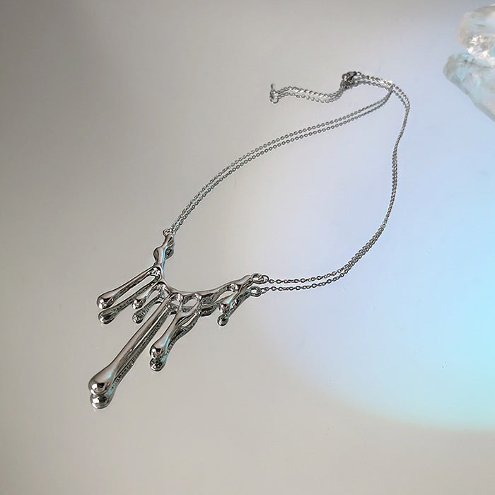 water drop aesthetic necklace boogzel apparel