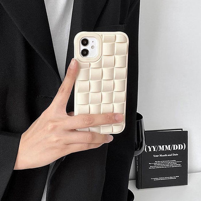 aesthetic white iphone case boogzel apparel