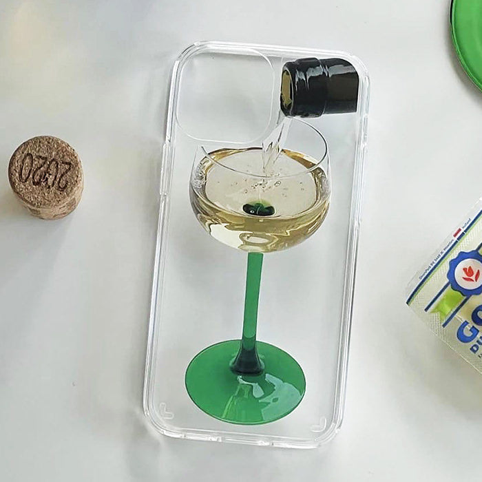 wine glass iphone case boogzel apparel
