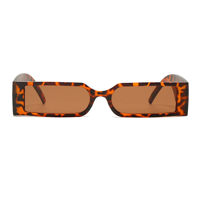 leopard rectangle sunglasses boogzel apparel