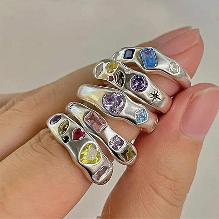 y2k rhinestone ring boogzel apparel