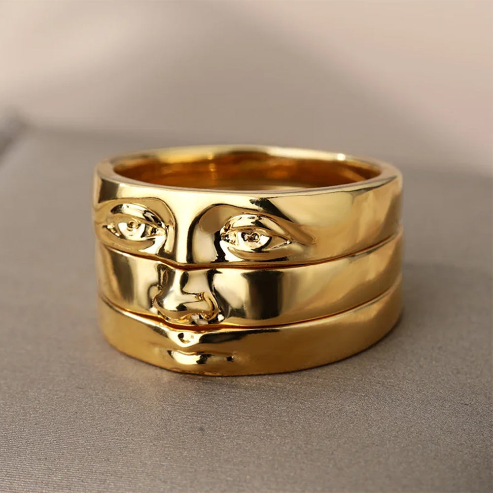 abstract face ring boogzel clothing