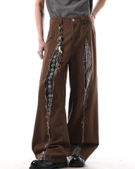 aesthetic brown baggy pants boogzel clothing