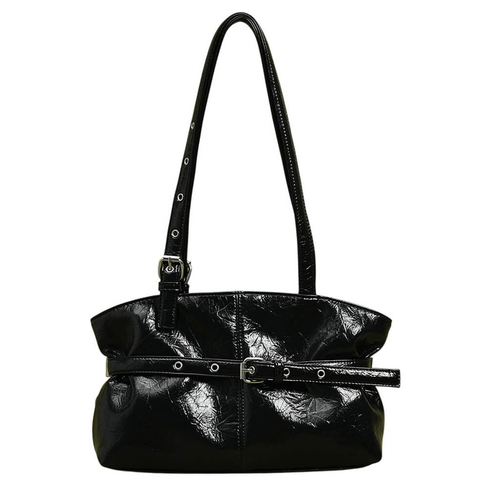 black buckle shoulder bag boogzel clothing