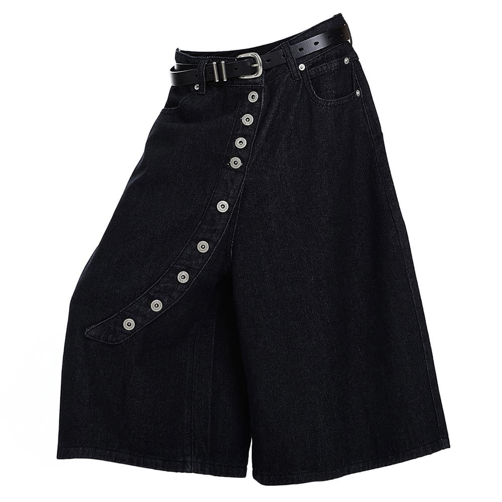aesthetic high waist button shorts boogzel clothing
