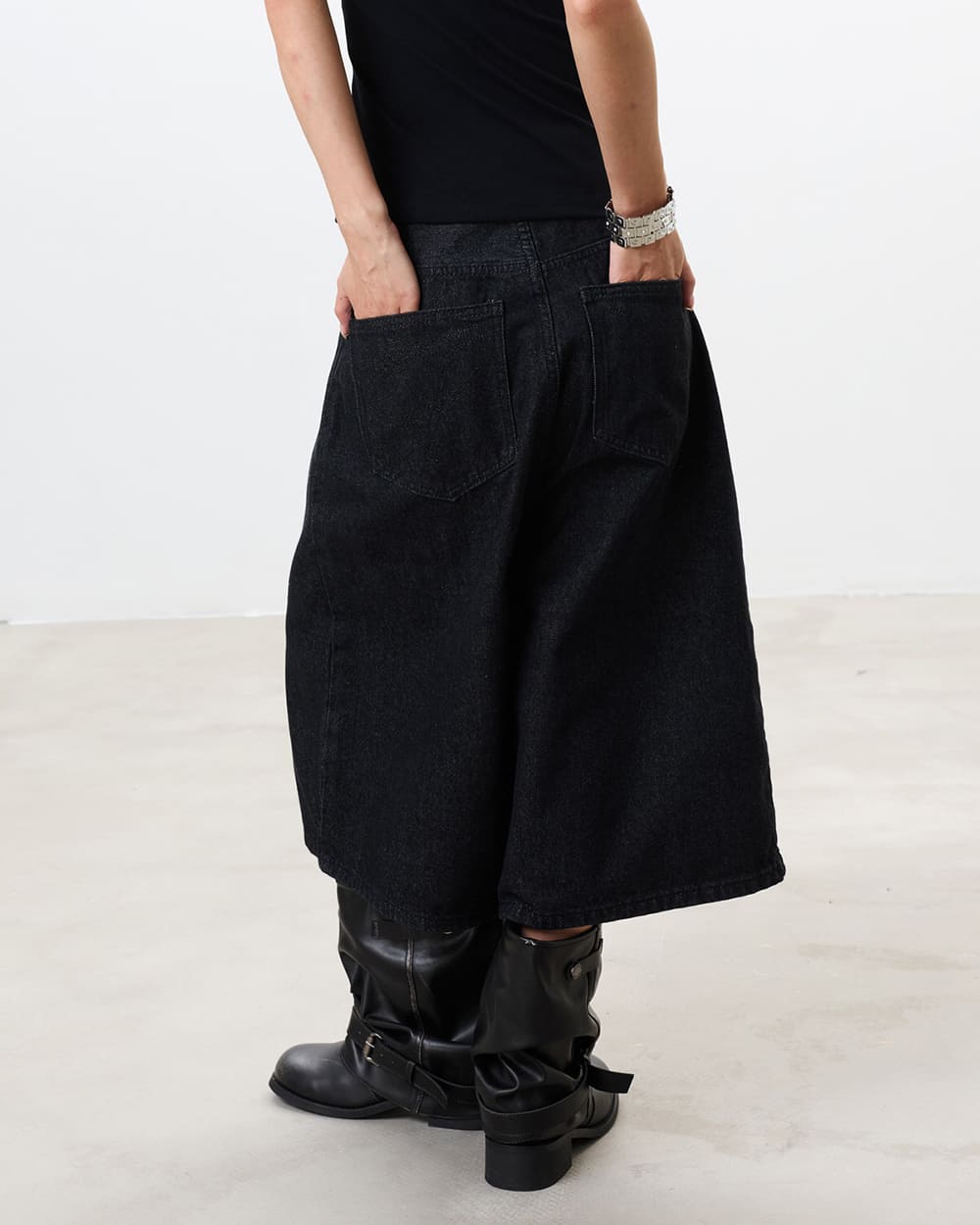 aesthetic high waist button shorts boogzel clothing