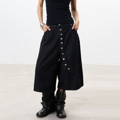aesthetic high waist button shorts boogzel clothing