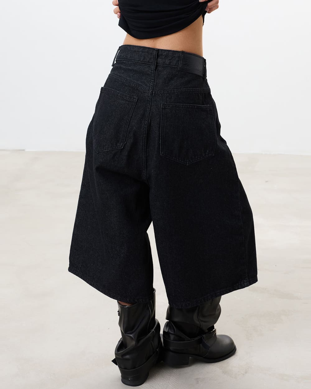 aesthetic high waist button shorts boogzel clothing