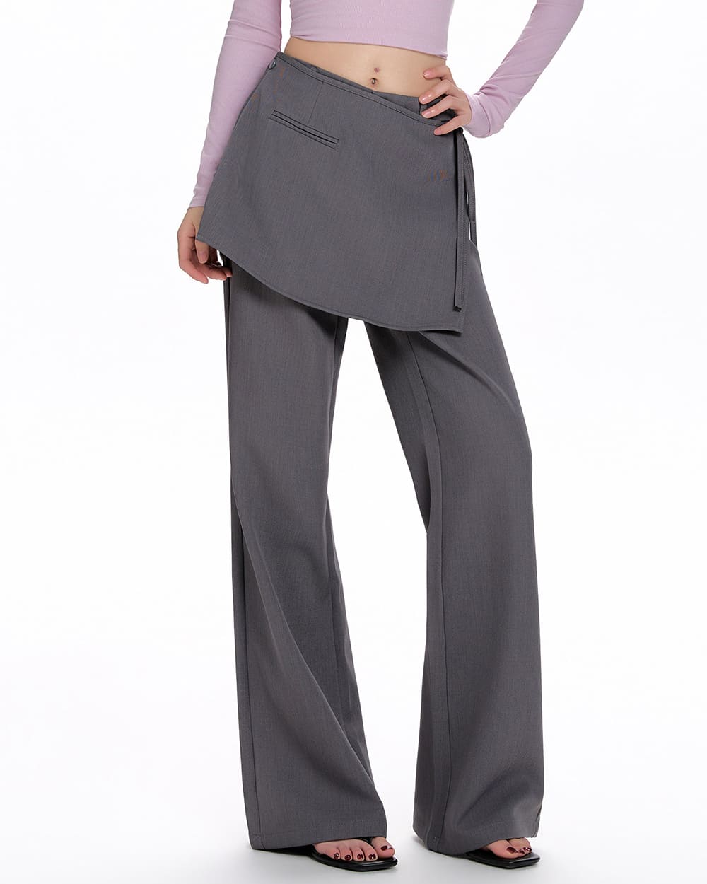 aesthetic layered skirt pants boogzel clothing