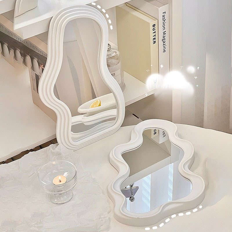 Asymmetrical Aesthetic Wavy Mirror boogzel  aesthetic home decor