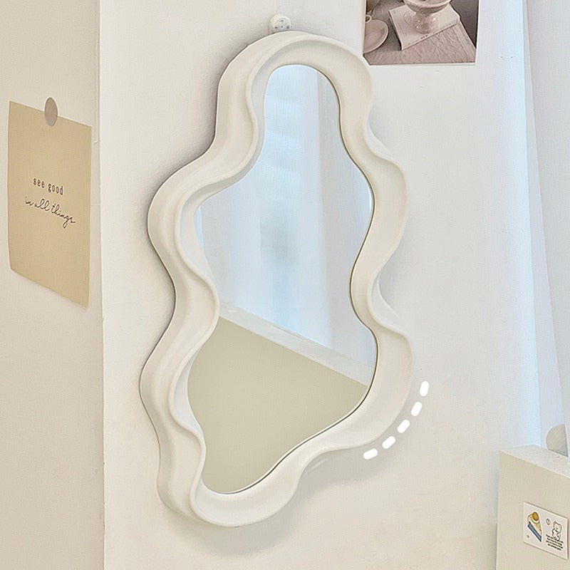 Asymmetrical Aesthetic Wavy Mirror boogzel  aesthetic home decor