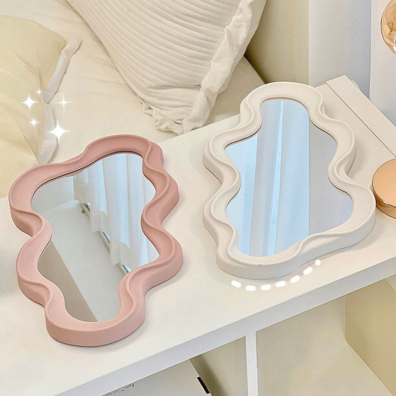 Asymmetrical Aesthetic Wavy Mirror boogzel  aesthetic home decor