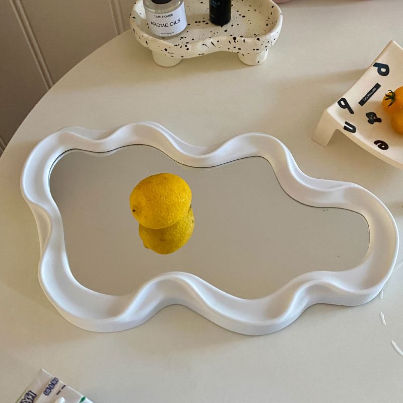 Asymmetrical Aesthetic Wavy Mirror boogzel  aesthetic home decor