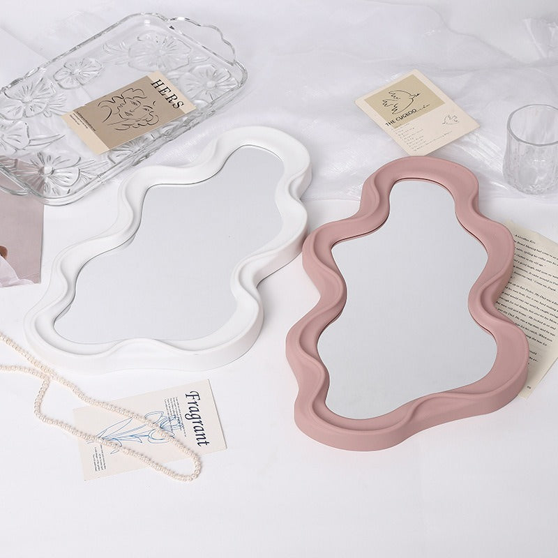 Asymmetrical Aesthetic Wavy Mirror boogzel  aesthetic home decor