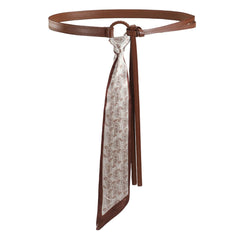 aesthetic patchwork silk tie belt boogzel clothing