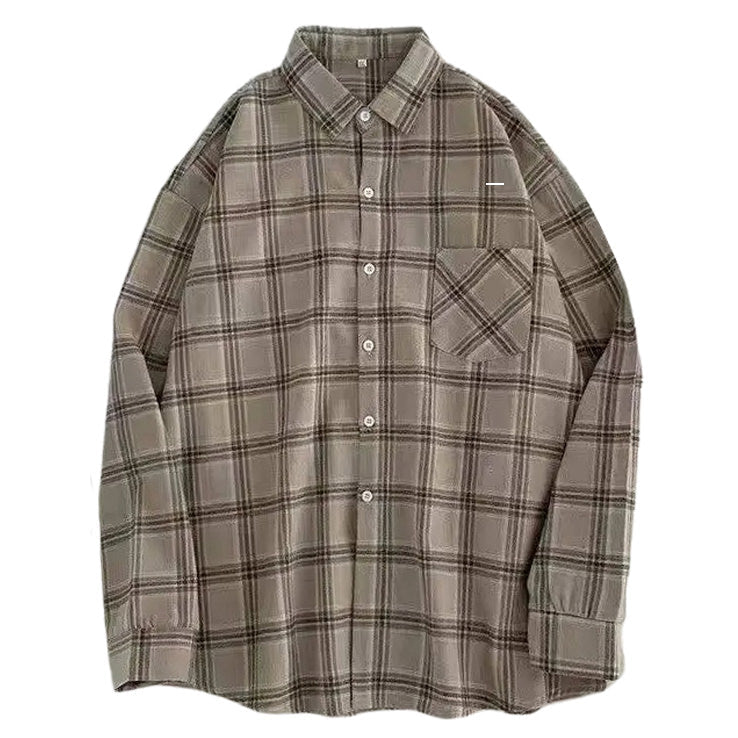  Aesthetic Plaid collar Shirt - aesthetic clothing - boogzel clothing