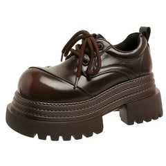 brown platform oxford boots boogzel clothing