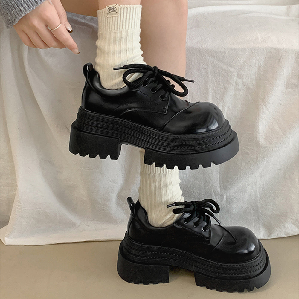 black platform oxford boots boogzel clothing
