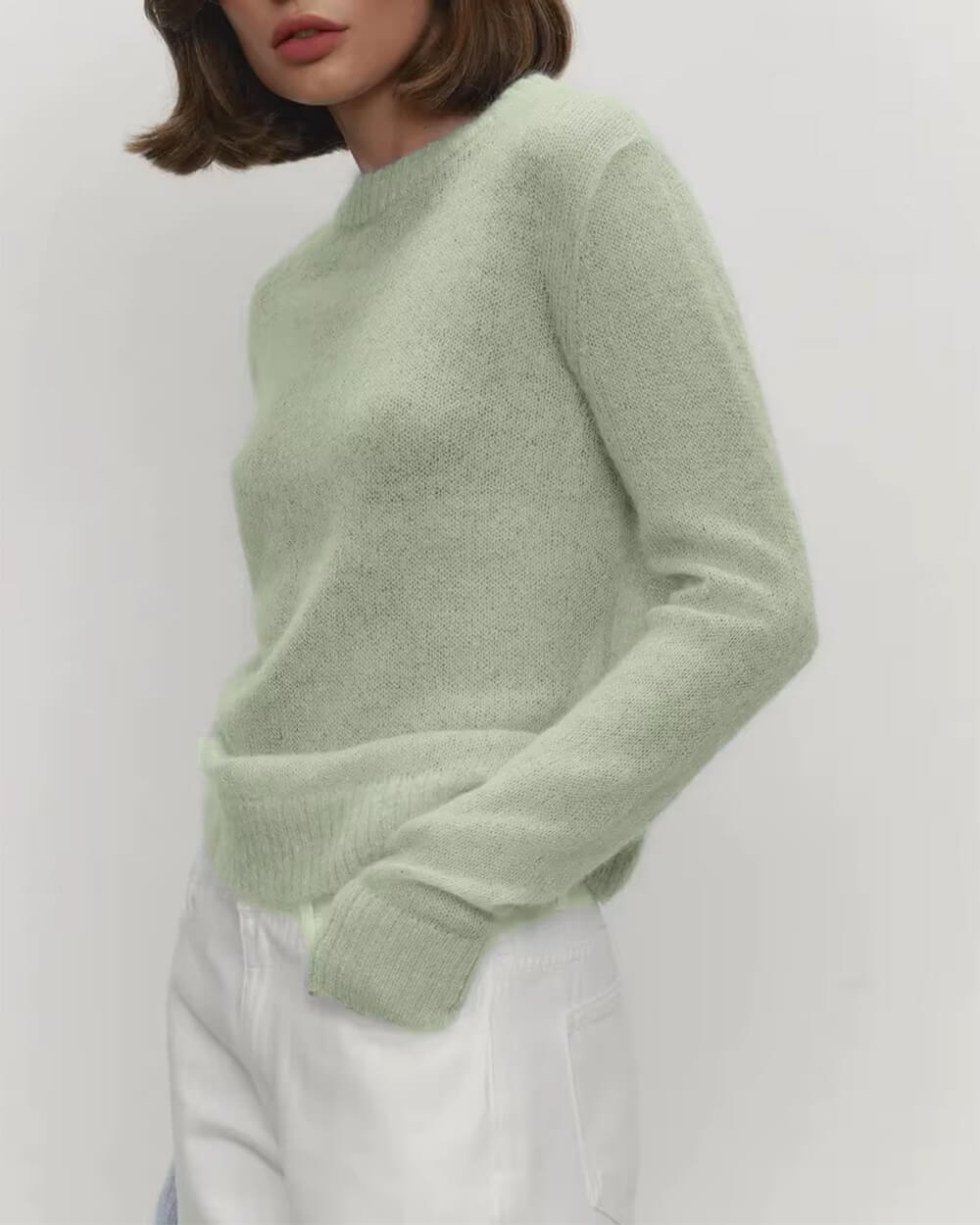 aesthetic sheer knit sweater boogzel clothing