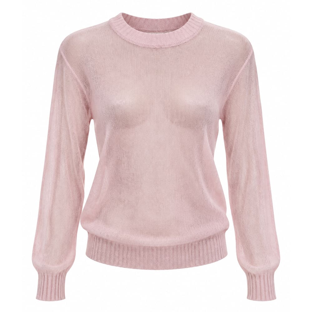 aesthetic sheer knit sweater boogzel clothing