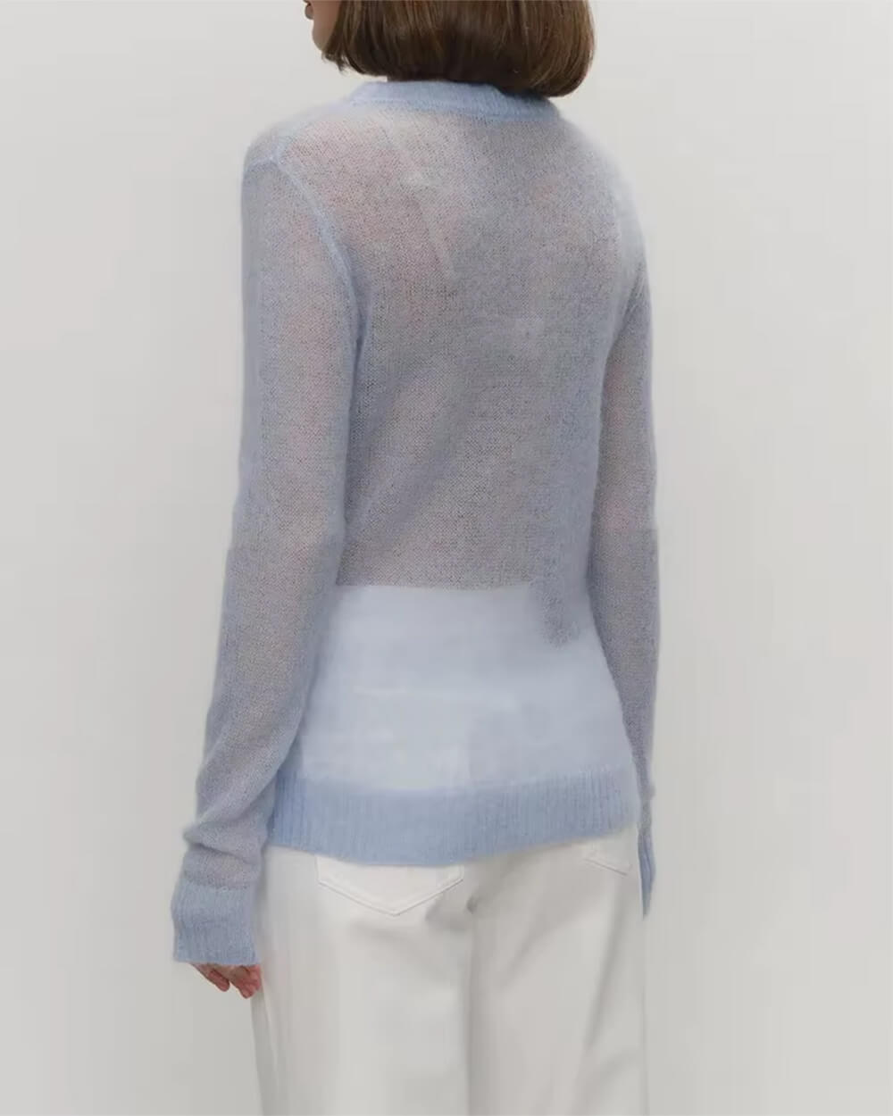 aesthetic sheer knit sweater boogzel clothing
