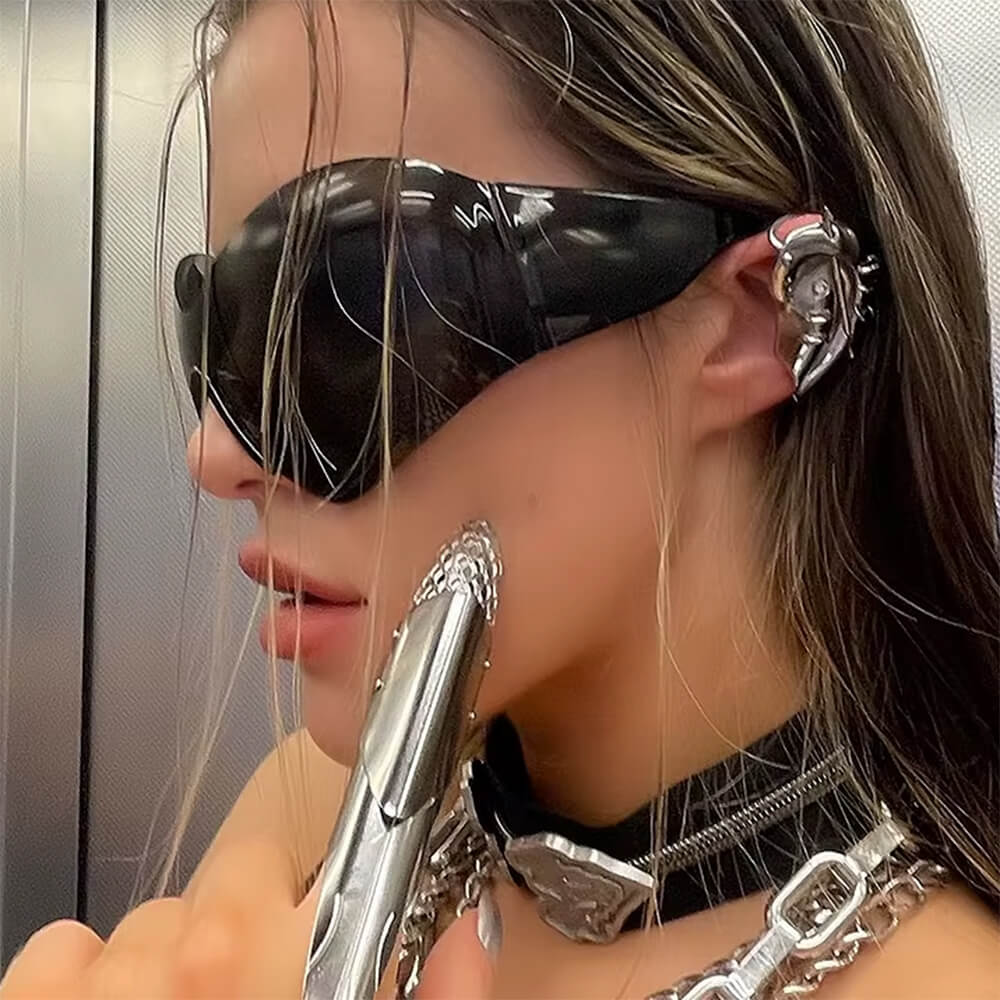aesthetic shield mask sunglasses boogzel clothing